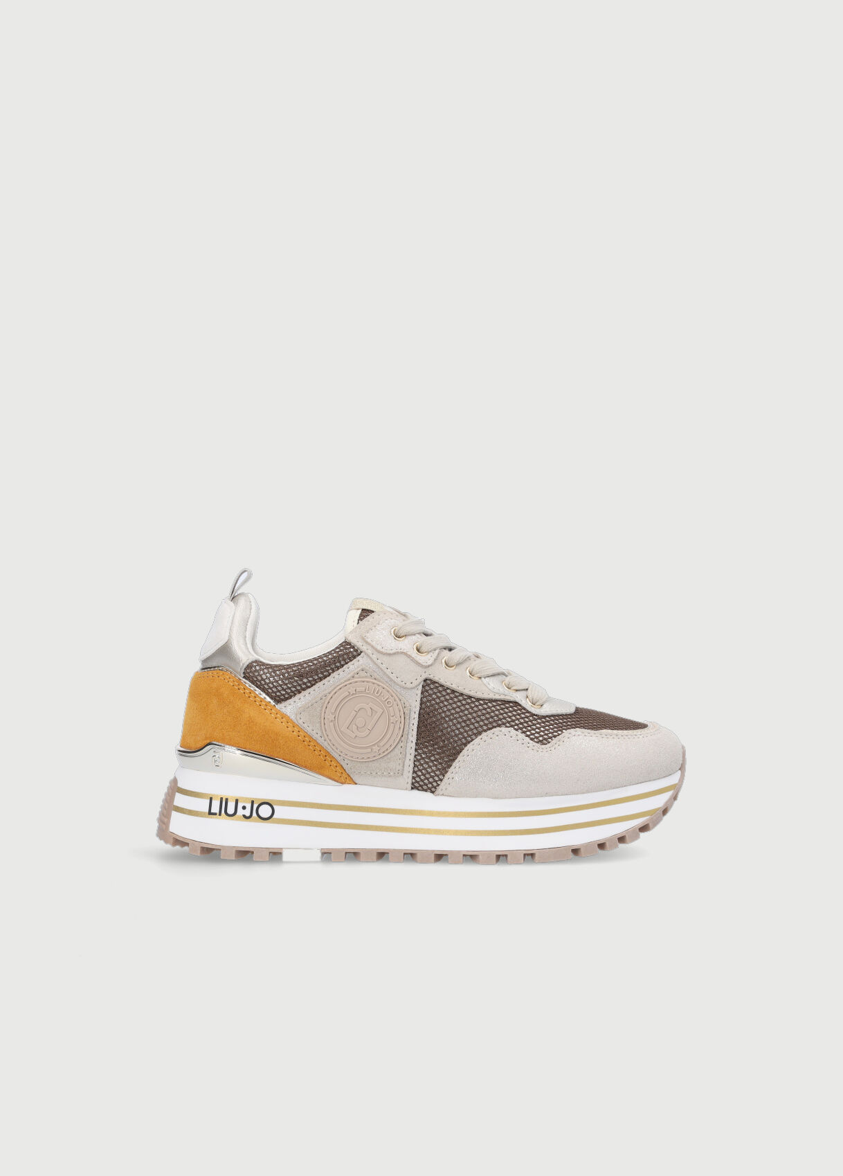 mesh platform sneakers