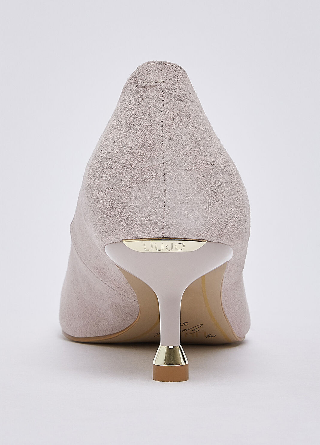 Pumps in suede with heel low pink Liu Jo - large image number 6
