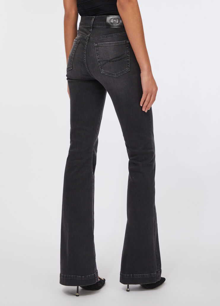 Liu Jo Better flared jeans black denim Liu Jo - large image number 1