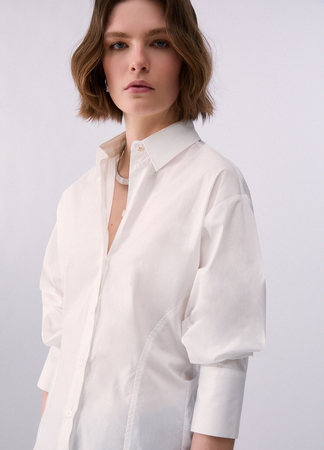 Shirt with bow white wool Liu Jo - large image number 4
