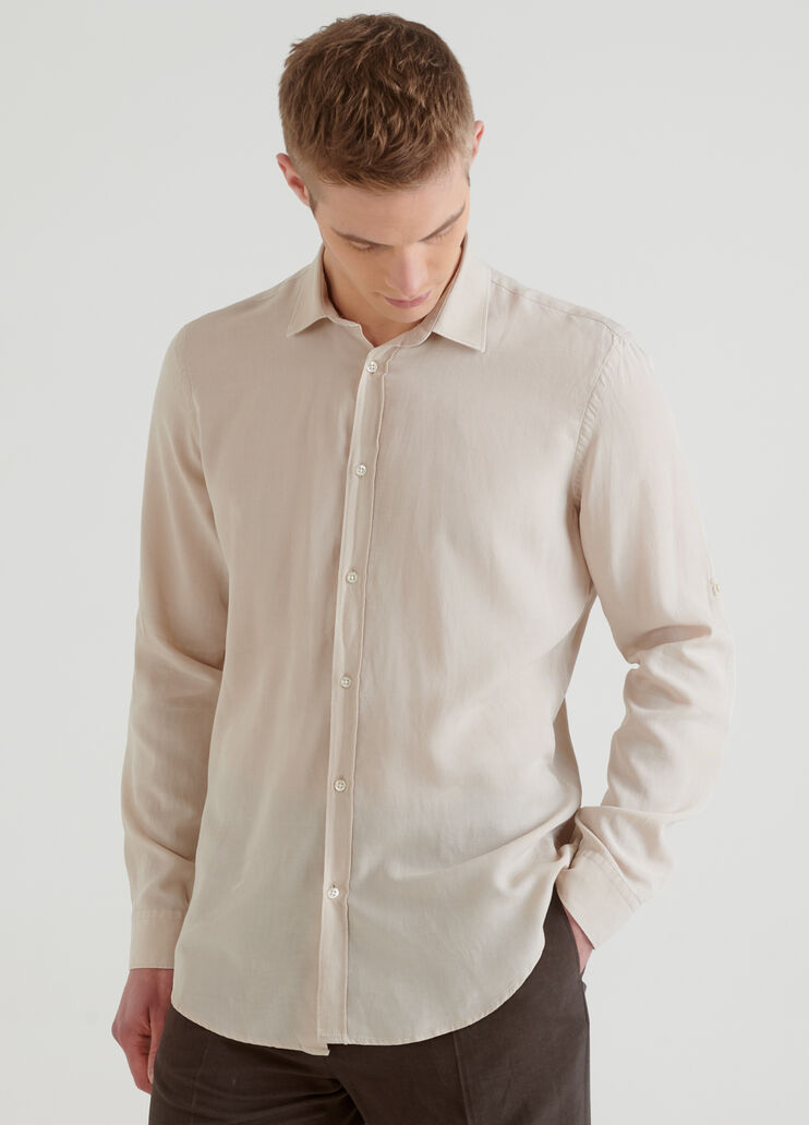 Camicia slim fit in lino  Liu Jo - large image number 0