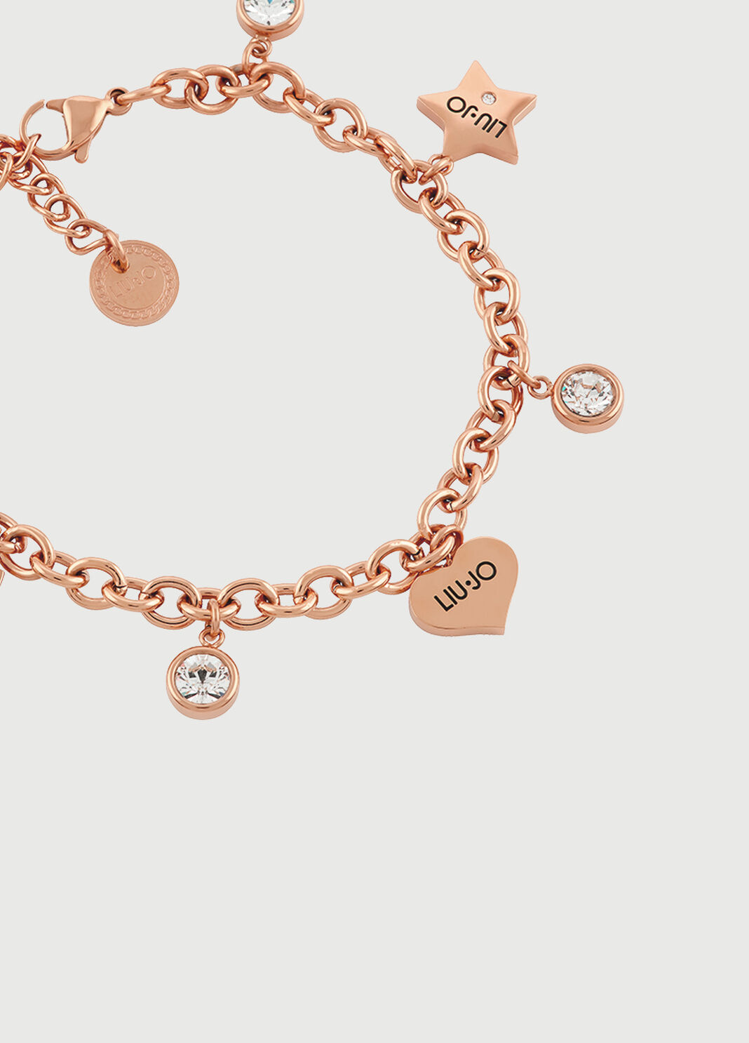 Bracelet avec charm couleur or rose Liu Jo - large image number 1