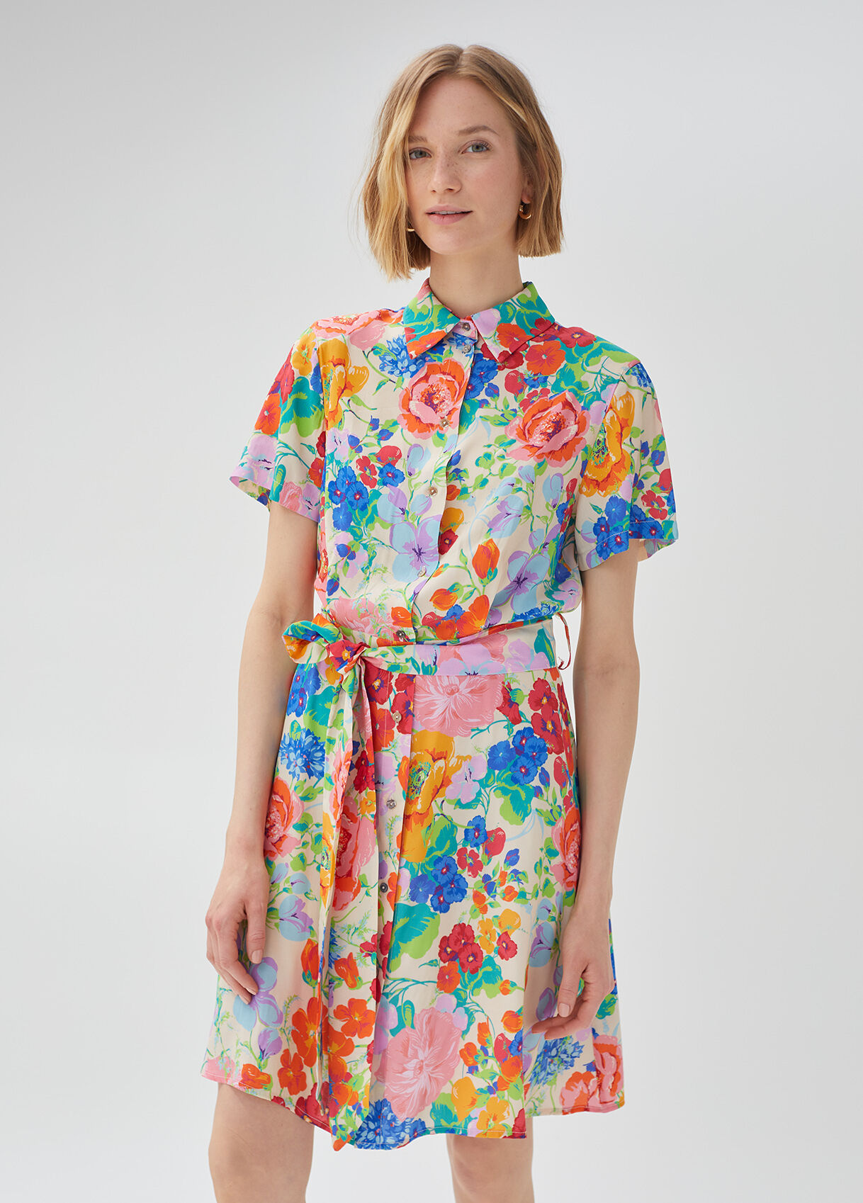 Vestito chemisier a fiori