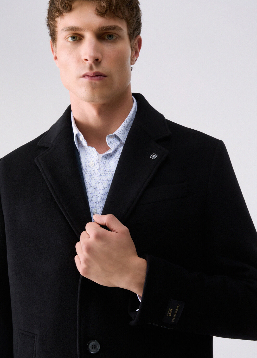 Wool and Cashmere Coat black Liu Jo - large image number 4