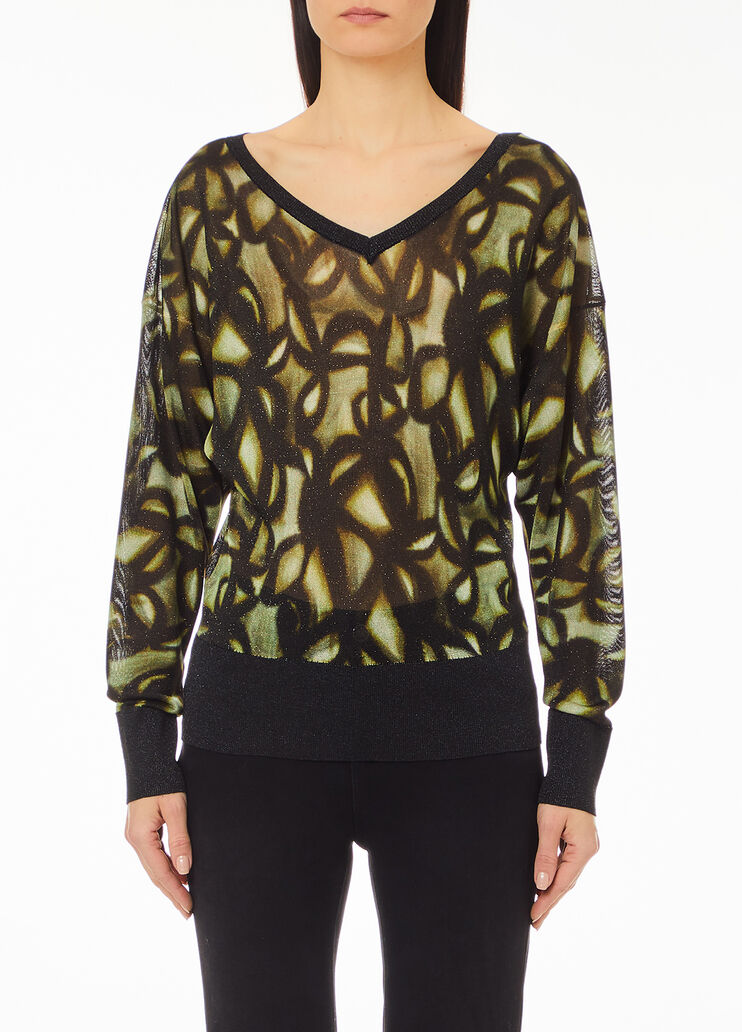 Pullover mit Print Grün Liu Jo - medium Pullover mit Print Grün Liu Jo - medium