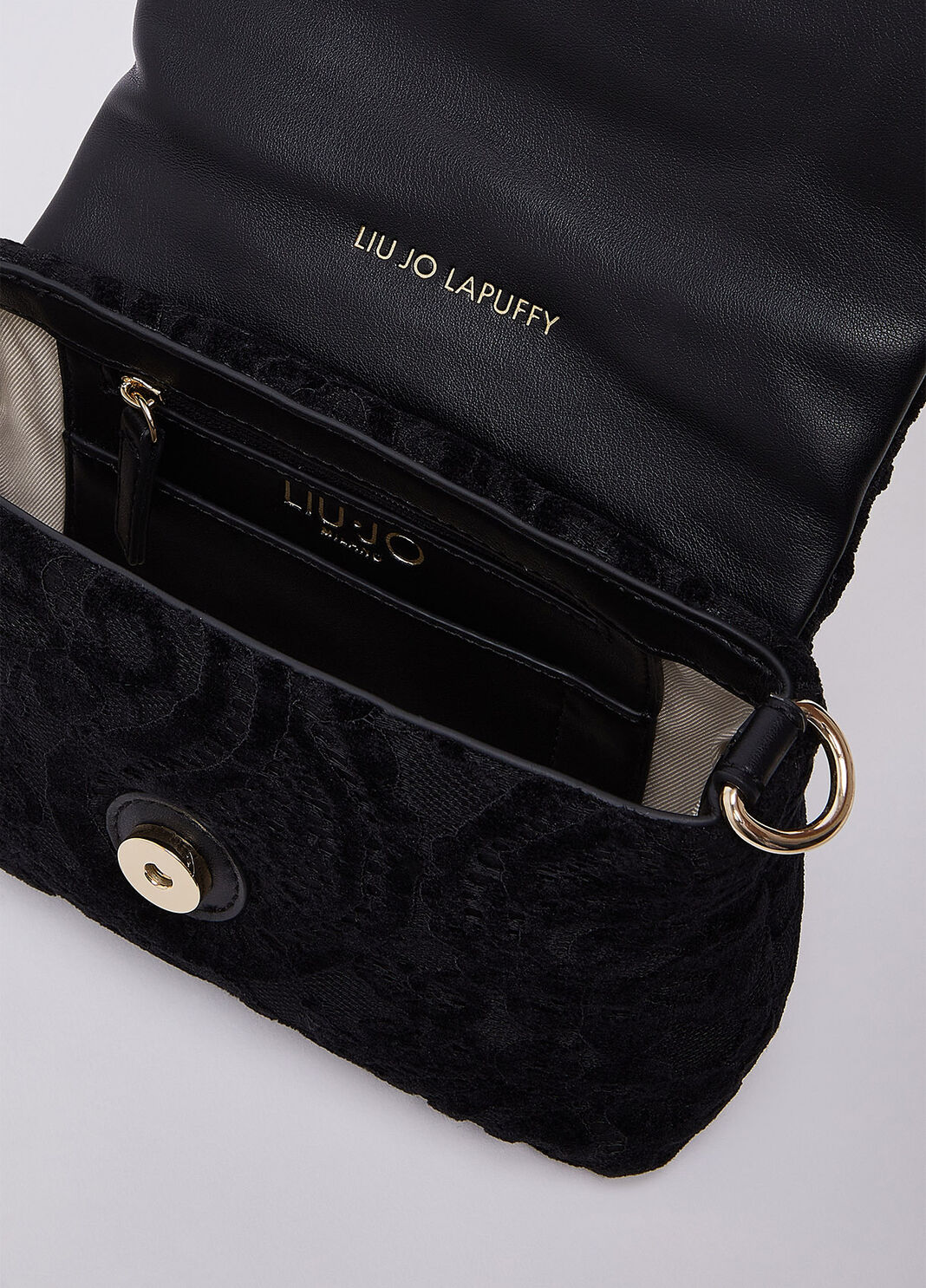Small LaPuffy bag in lace black Liu Jo - large image number 6
