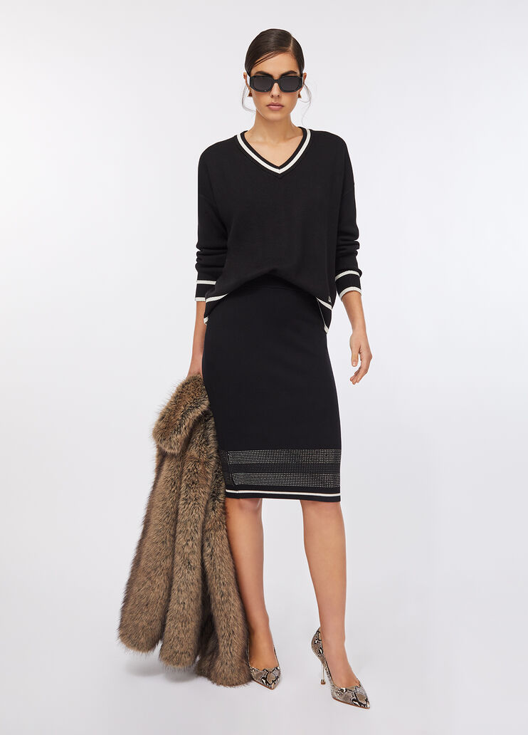 Silk-blend jumper black Liu Jo - large image number 5