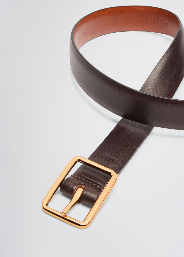 Leather belt chocolate Liu Jo - large image number 3 Leather belt chocolate Liu Jo - large image number 3