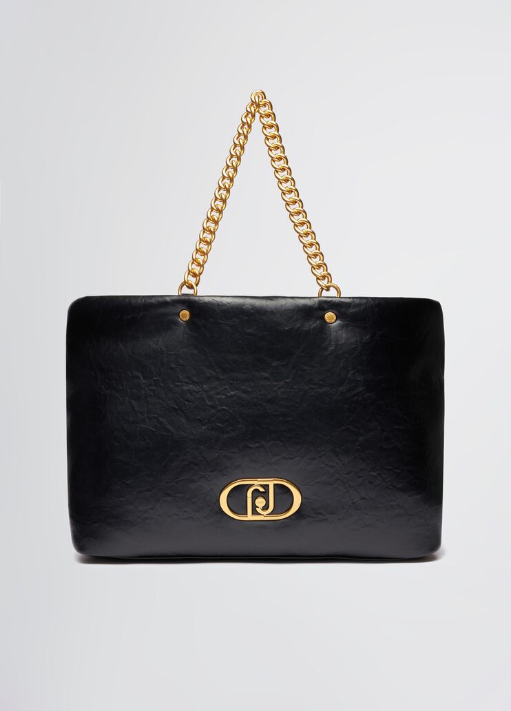 Large LaPuffy tote bag black Liu Jo - medium Large LaPuffy tote bag black Liu Jo - medium