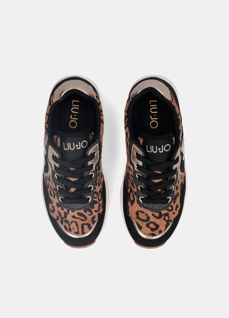 Animal print sneakers leopard/black Liu Jo - large image number 3 Animal print sneakers leopard/black Liu Jo - large image number 3