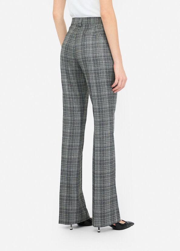 Glen plaid flare trousers glen plaid Liu Jo - large image number 1