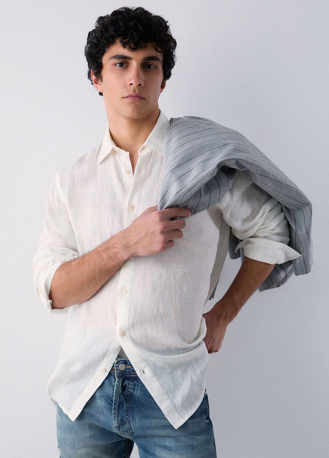100% linen shirt white Liu Jo - large image number 2