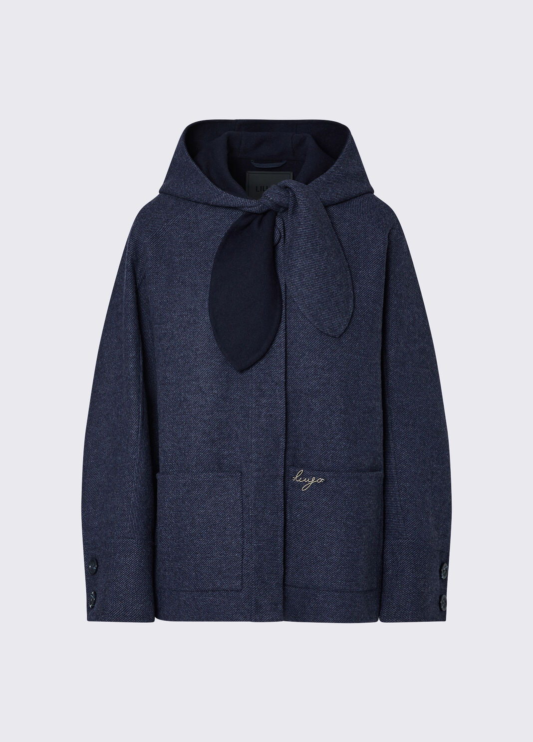 Coat in a wool blend blue Liu Jo - large image number 6