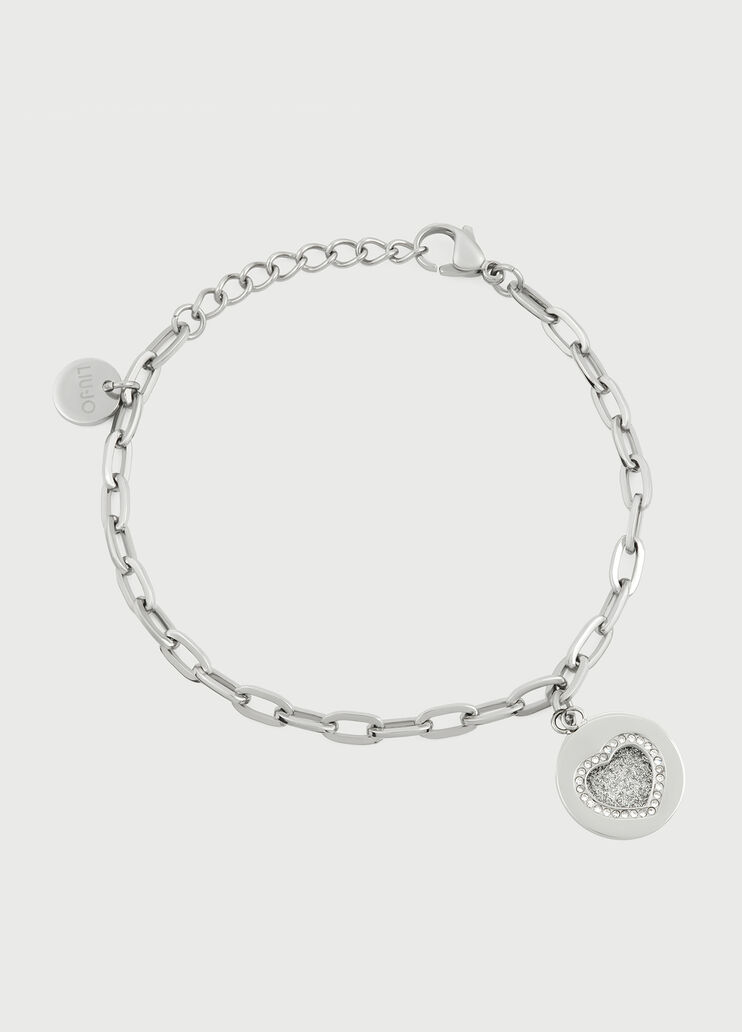Bracelet with heart and diamantés  Liu Jo - large image number 0