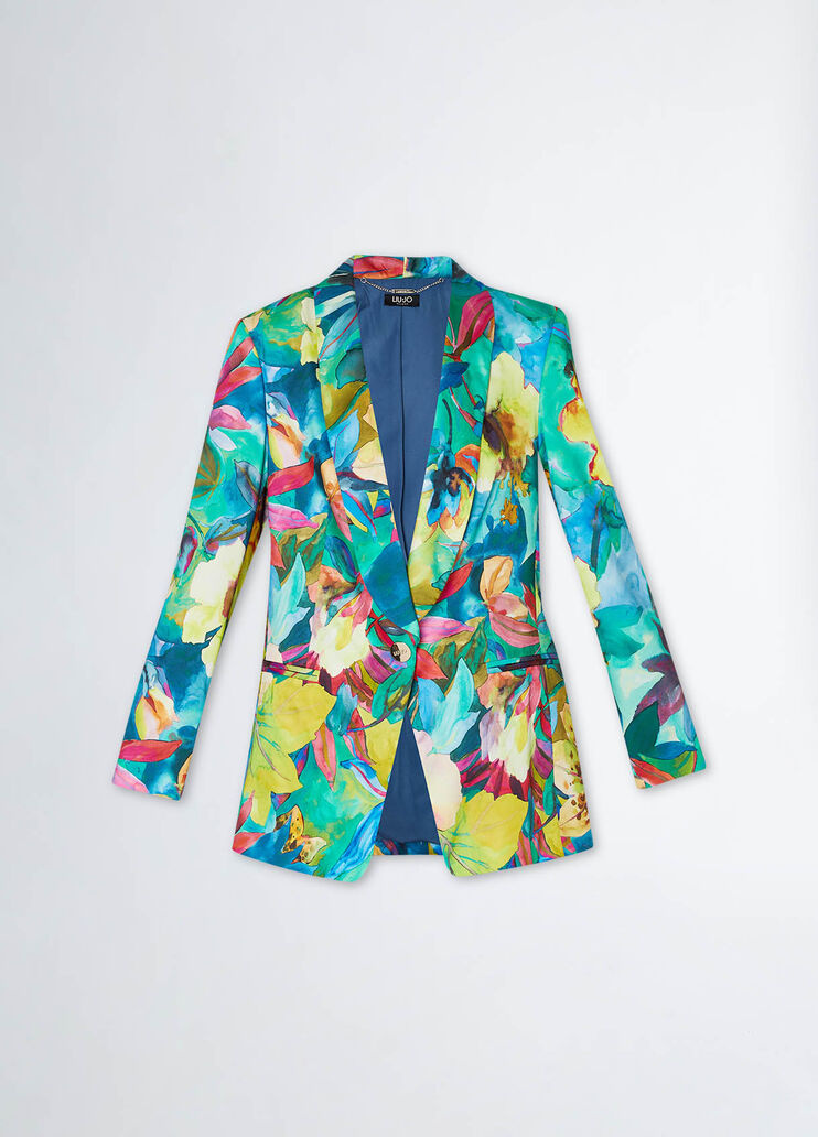 Blazer mit Blumenmuster Farbe Geblümt | Liu Jo