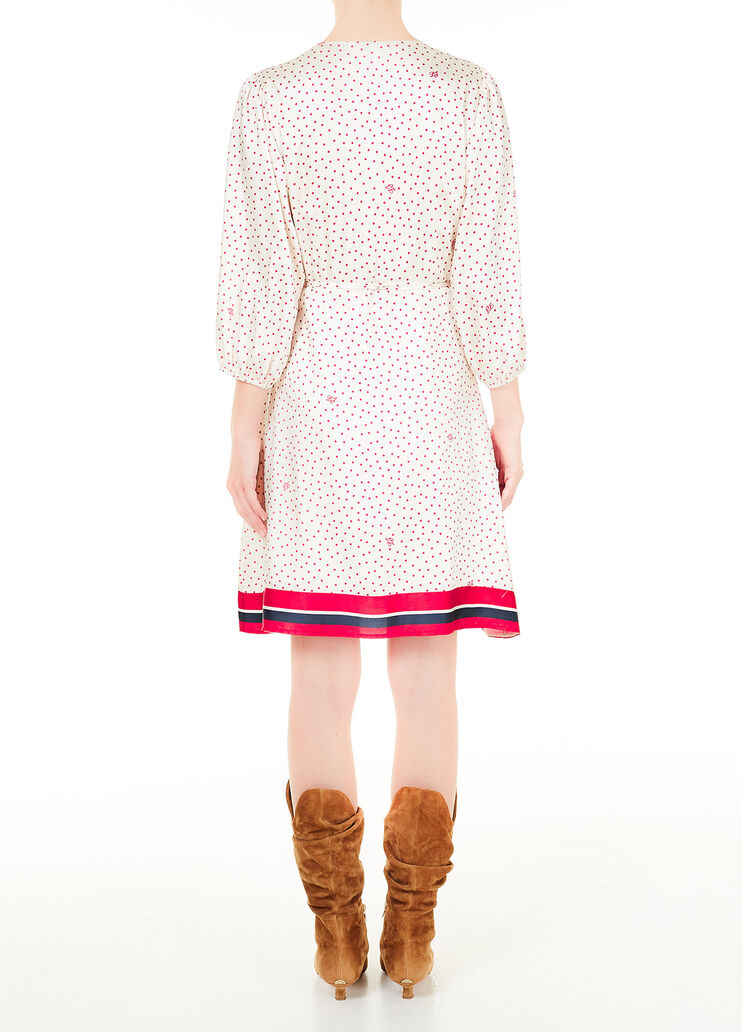 Short dress with stripes Light pink with polka-dots Liu Jo - large image number 1 Short dress with stripes Light pink with polka-dots Liu Jo - large image number 1