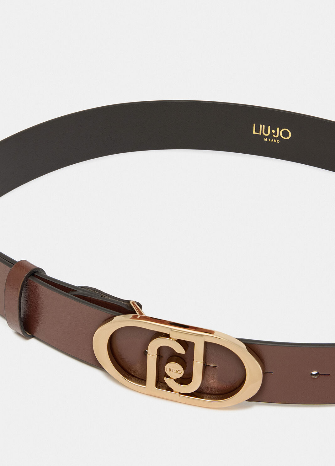 LaPuffy leather belt dark brown Liu Jo - large image number 4