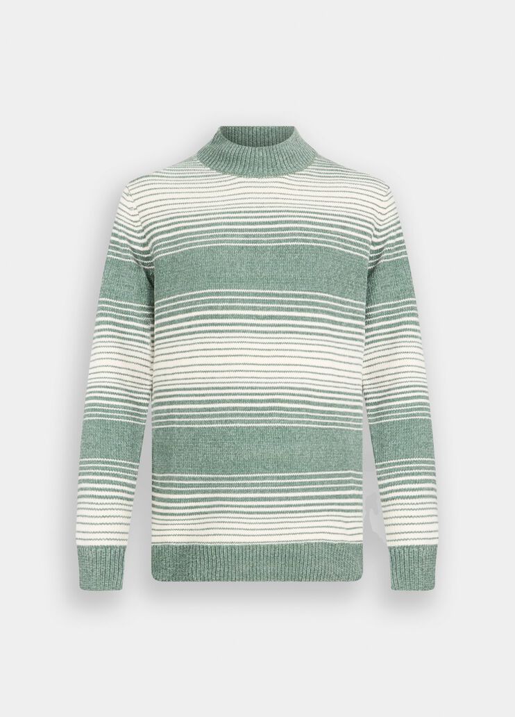 Striped chenille jumper green Liu Jo - large image number 6 Striped chenille jumper green Liu Jo - large image number 6