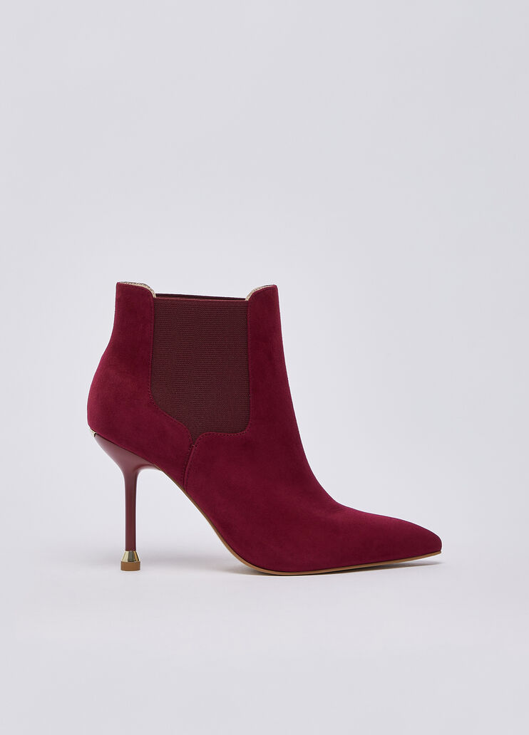 Suede ankle boots burgundy Liu Jo - medium
