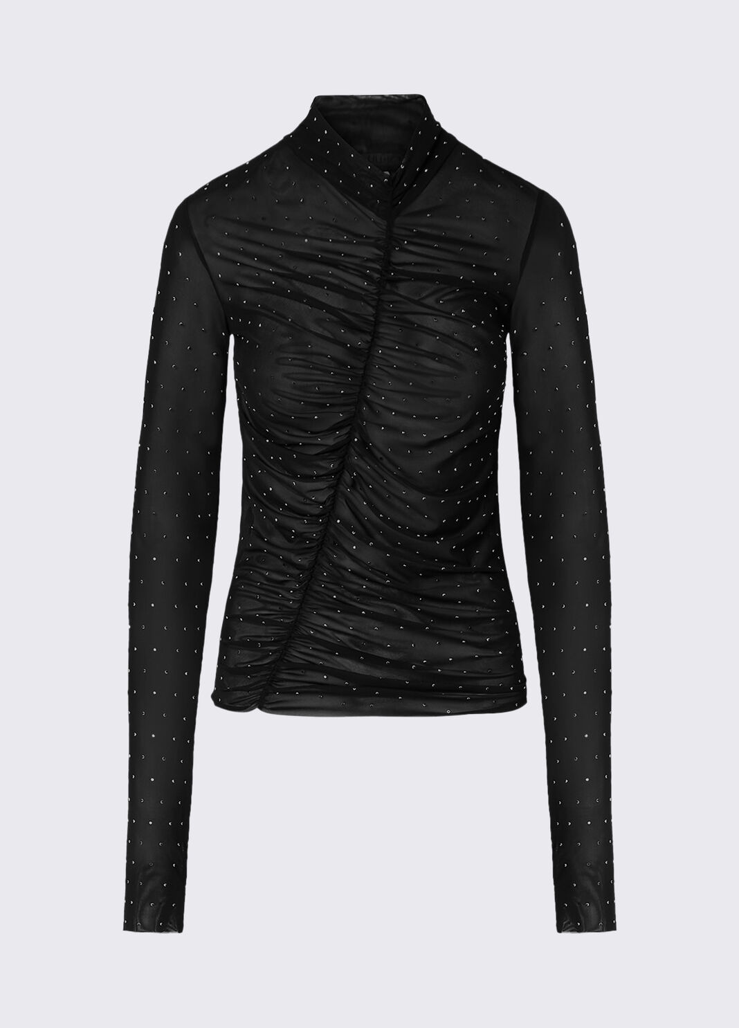 Camiseta de tul con strass completo negro Liu Jo - large image number 6