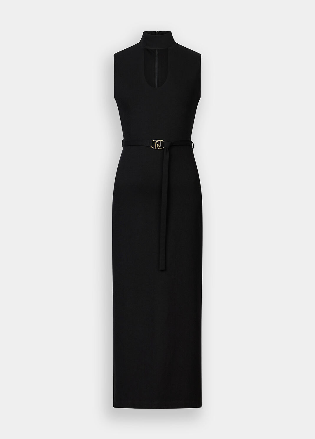 Robe midi avec ceinture noir Liu Jo - large image number 4