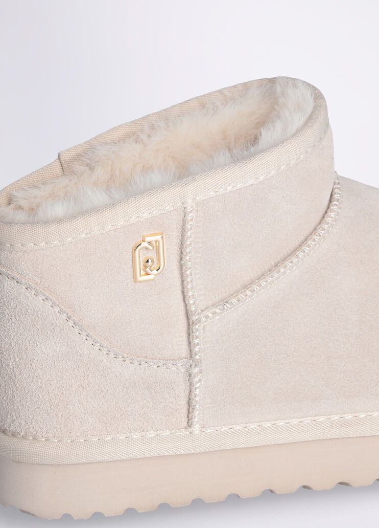 Suede ankle boots cream Liu Jo - large image number 5 Suede ankle boots cream Liu Jo - large image number 5