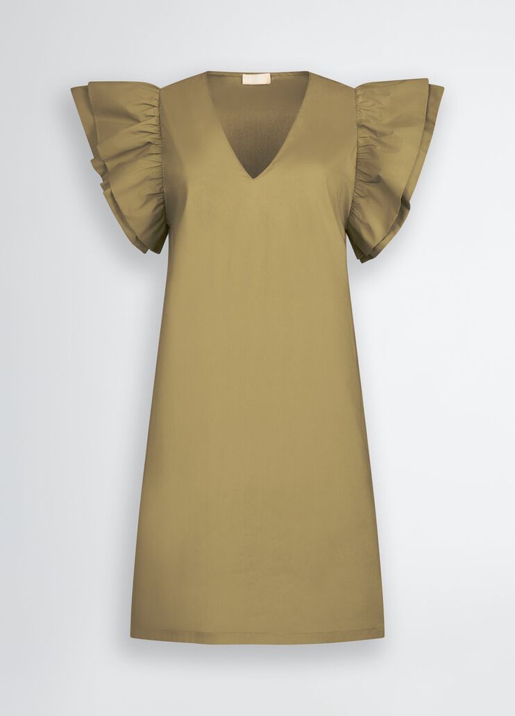 Short poplin dress green Liu Jo - large image number 6 Short poplin dress green Liu Jo - large image number 6