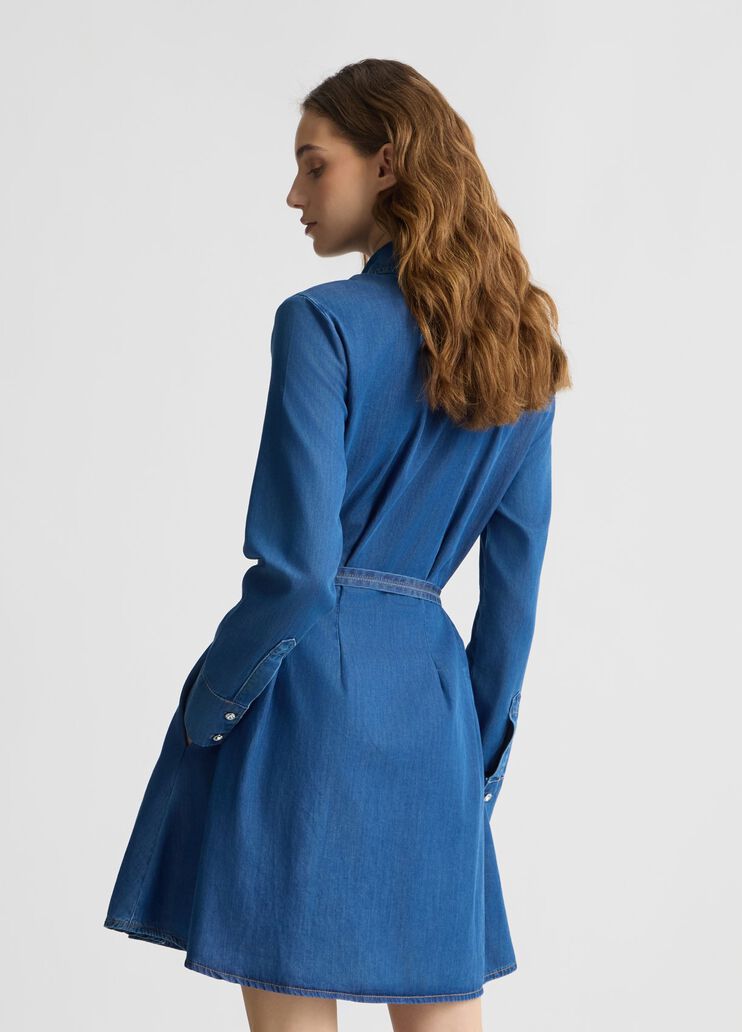 Denim shirt dress blue denim Liu Jo - large image number 1 Denim shirt dress blue denim Liu Jo - large image number 1