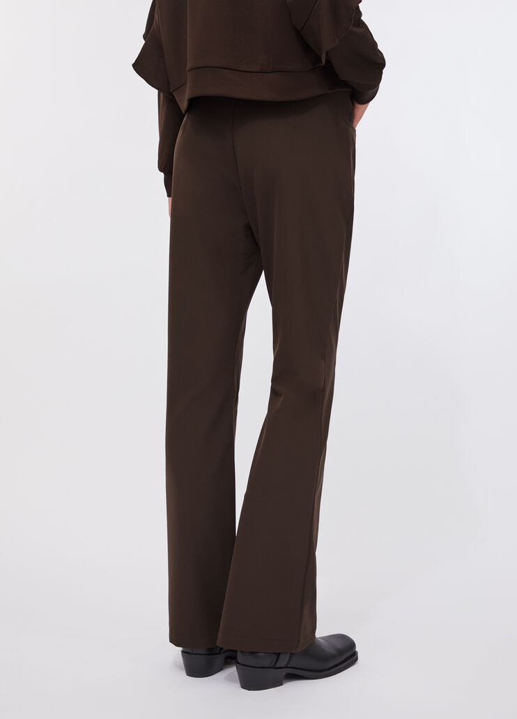 Pantalón acampanado de talle alto chocolate Liu Jo - large image number 1