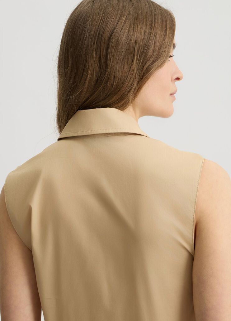 Cotton top light beige Liu Jo - large image number 4 Cotton top light beige Liu Jo - large image number 4