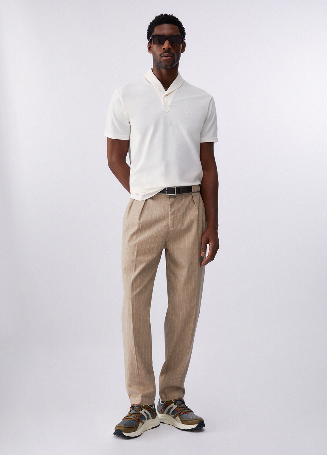 Pinstripe chinos beige Liu Jo - large image number 5