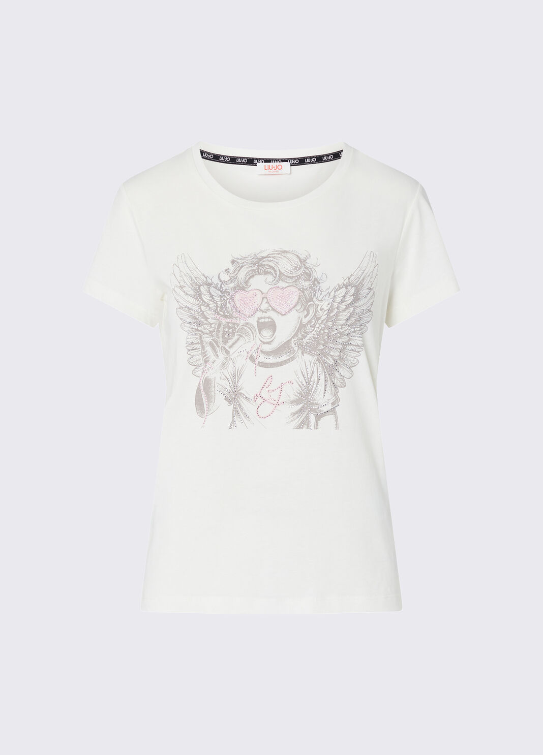 T-shirt avec imprim&eacute; angelo blanc Liu Jo - large image number 6