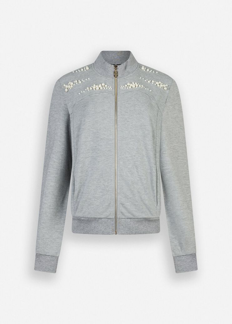 Sweatjacke Hellgrau Liu Jo - large image number 6