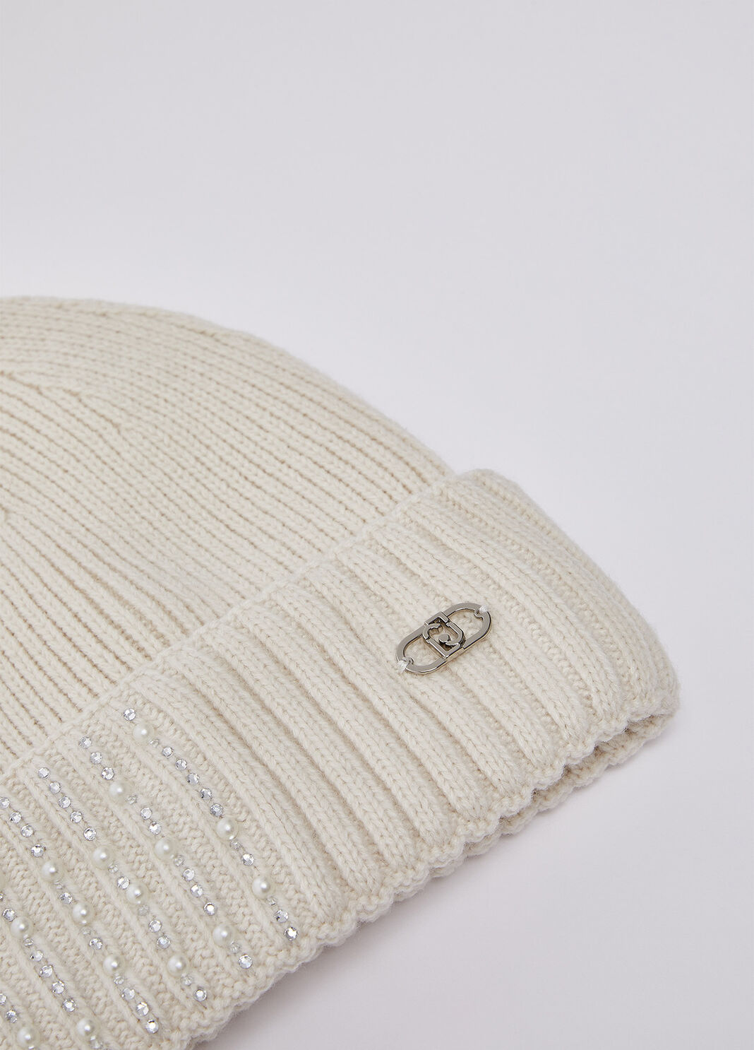 Knitted Hat with Embellishments butter Liu Jo - large image number 3