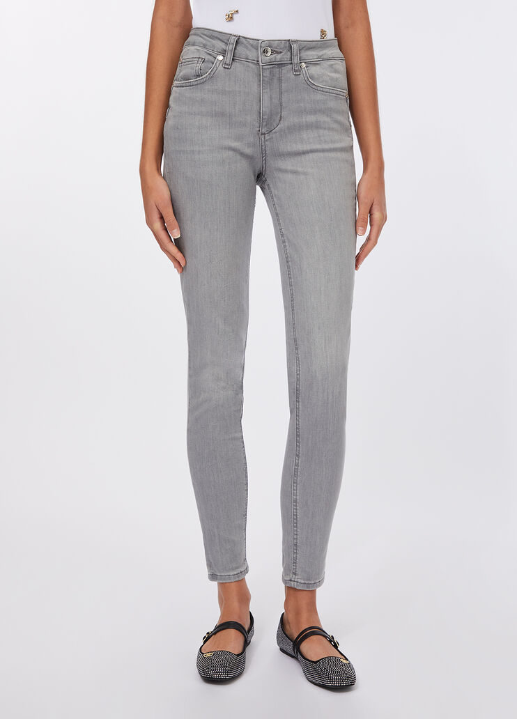 Jeans skinny a vita alta denim grigio Liu Jo - large image number 0