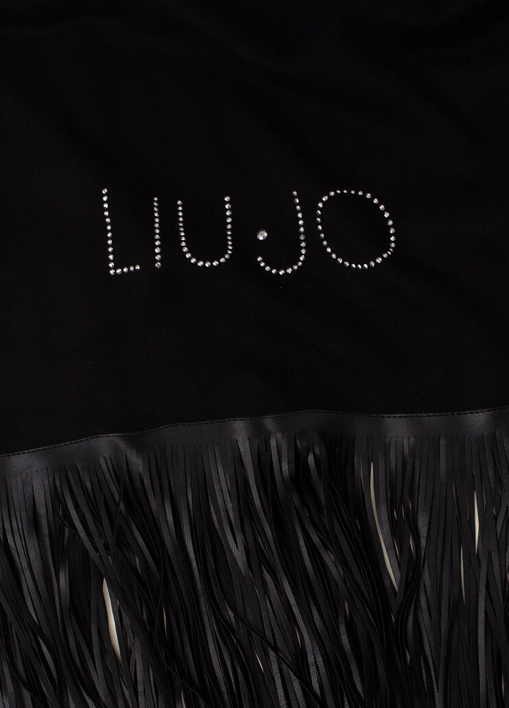 Stole with fringes Black Liu Jo - large image number 2 Stole with fringes Black Liu Jo - large image number 2