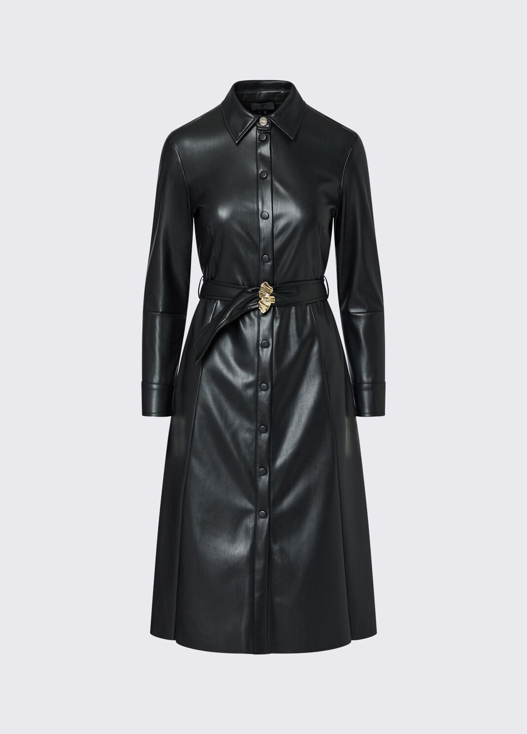 Coated fabric dress black Liu Jo - large image number 6