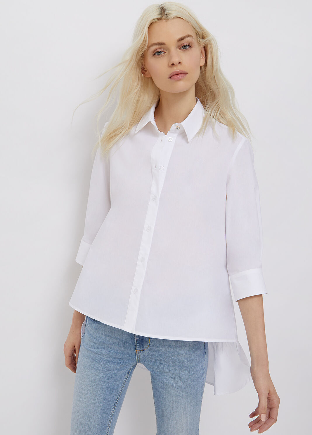 Shirt with frills white Liu Jo - large image number 0
