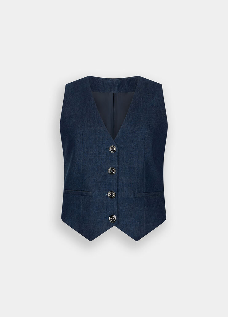 Gilet en toile denim  Liu Jo - large image number 4