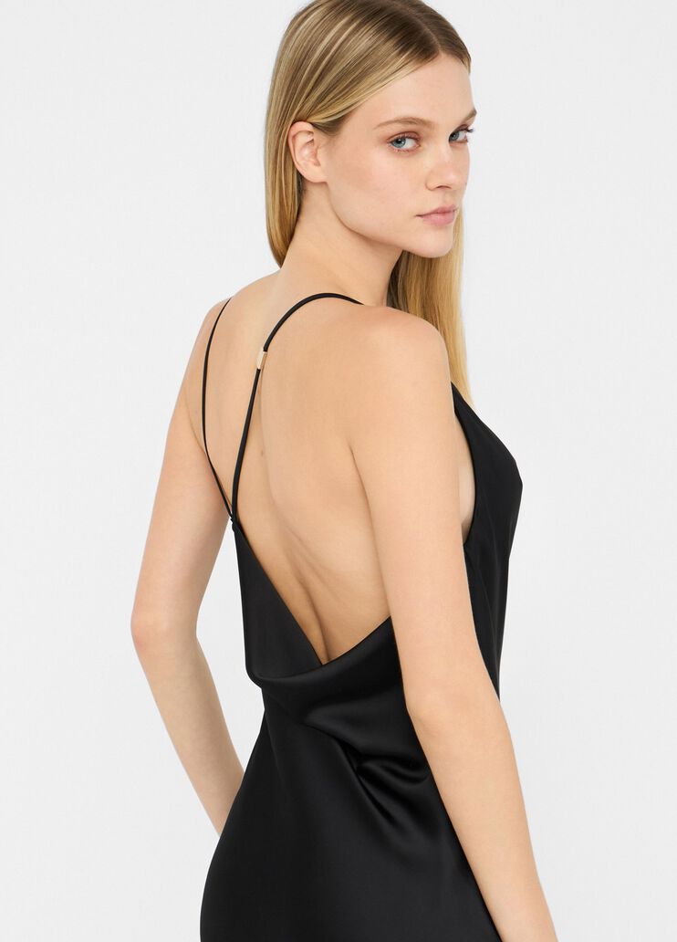 Dressy satin dress black Liu Jo - medium