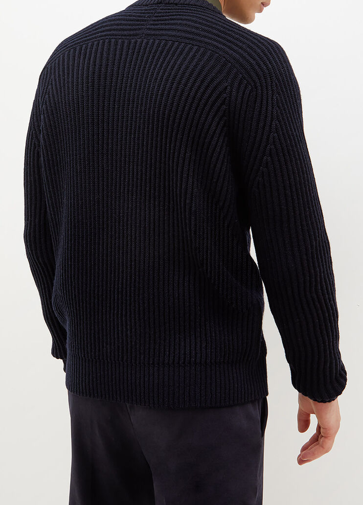 Pullover in lana blu scuro Liu Jo - large image number 1