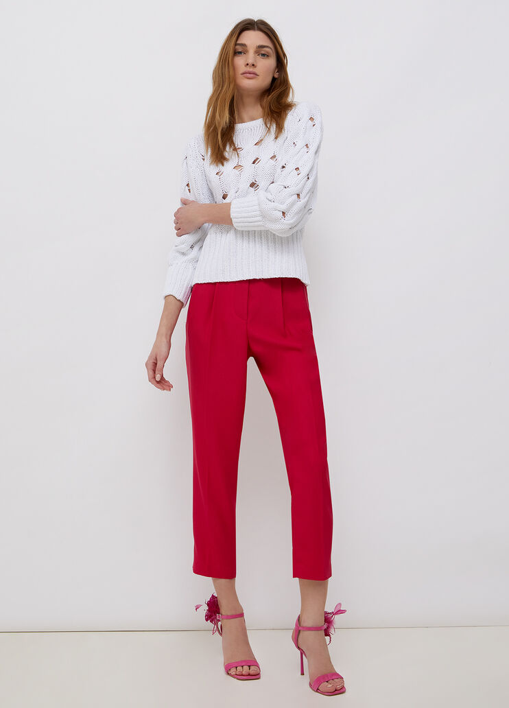 Openwork pullover white Liu Jo - large image number 3