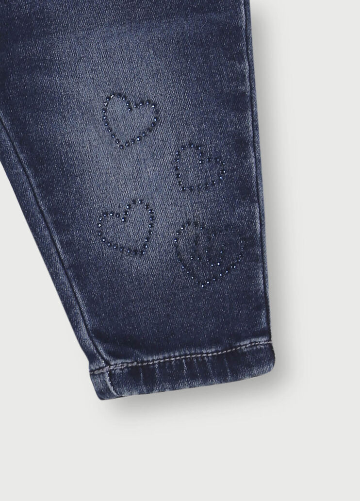 Pantalone neonata in felpa Denim blu Liu Jo - large image number 2