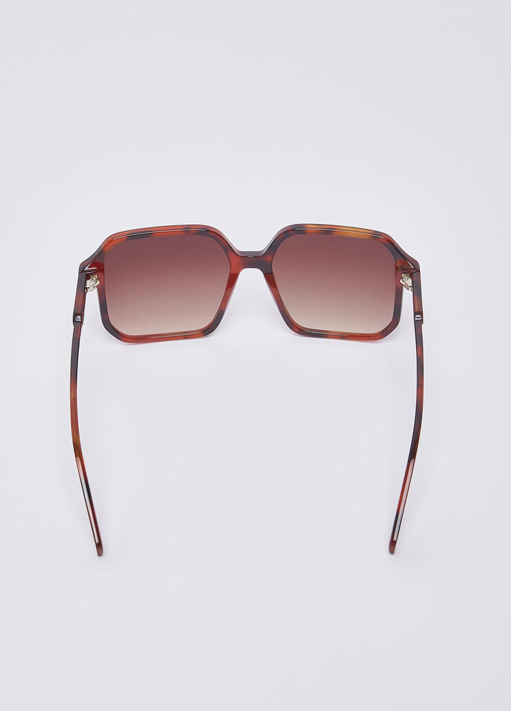 Lunettes de soleil carr&eacute;es &eacute;caille de tortue fonc&eacute;e Liu Jo - medium