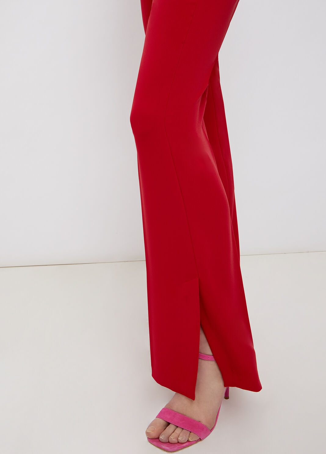 Straight trousers with slits scarlet red Liu Jo - large image number 2
