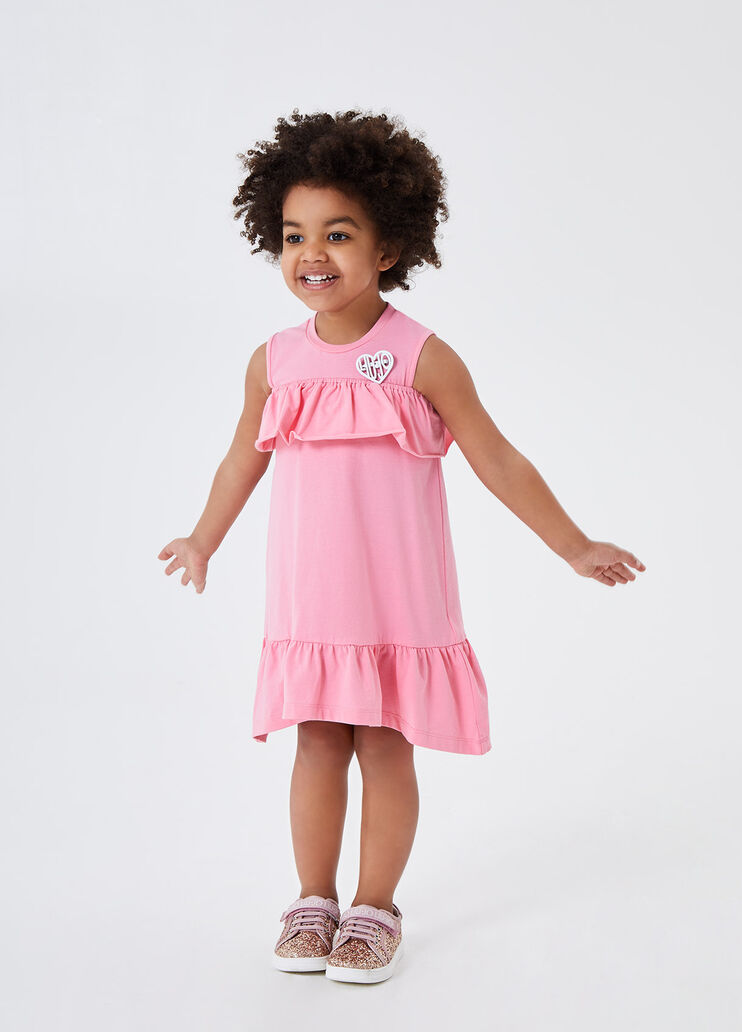 Vestito con cut out Rosa Liu Jo - large image number 3 Vestito con cut out Rosa Liu Jo - large image number 3