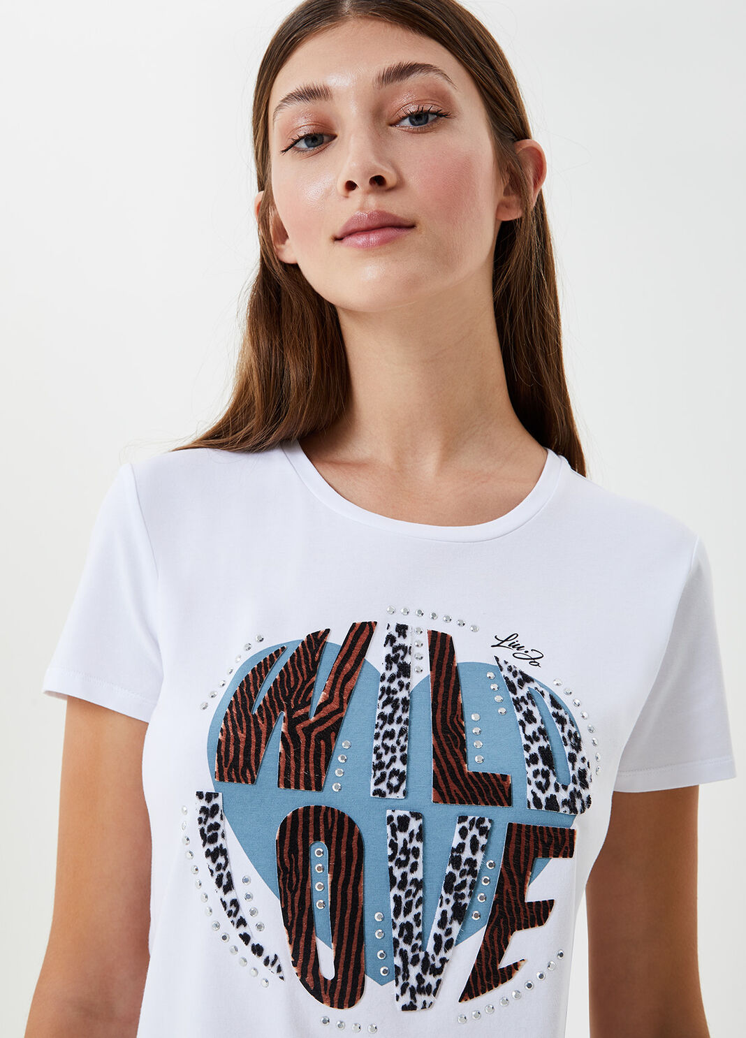 T-shirt with print White Liu Jo - large image number 2