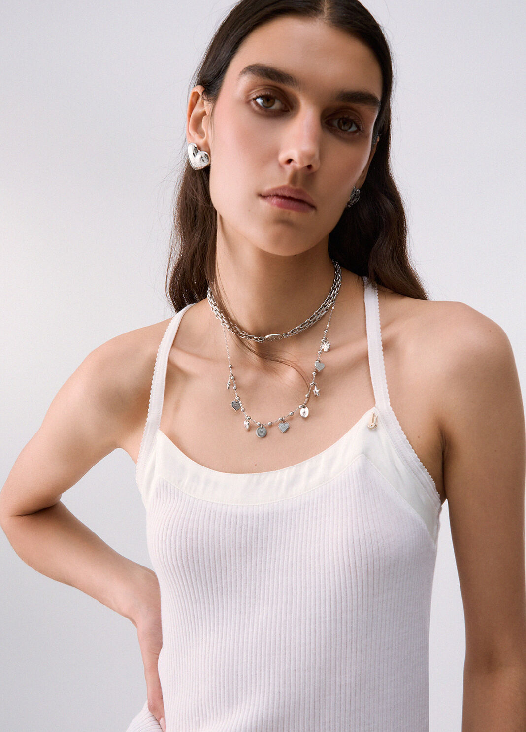 Cross-Back Knit Top white wool Liu Jo - large image number 4