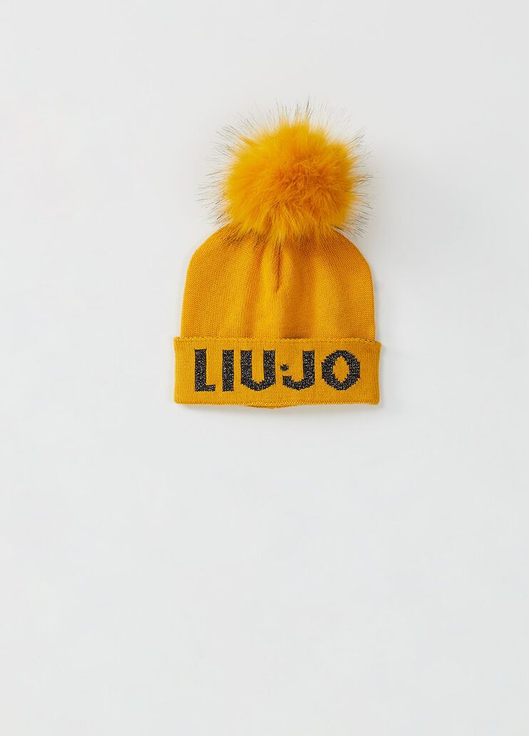 Beanie with pompon Yellow Liu Jo - large image number 0