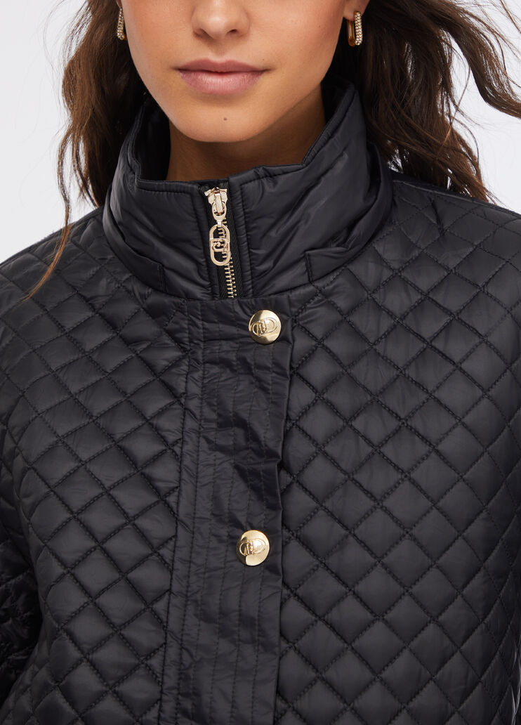 Manteau en nylon matelassé noir Liu Jo - large image number 4